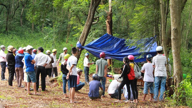 Đi bẫy chim, hãi hùng phát hiện người chết treo cổ trên đồi Khu vực phát hiện thi thể nhân viên bảo vệ