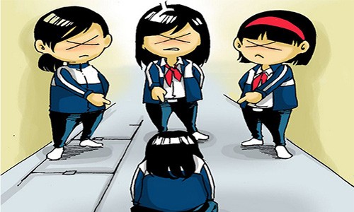 Trẻ chán học vì bị bạn bắt nạt dúi đầu, phụ huynh lúng túng Trẻ bị bắt nạt ở trường thường có tâm lý sợ hãi. Ảnh minh họa.