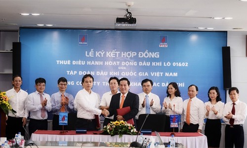 PVN và PVEP ký hợp đồng thuê điều hành hoạt động dầu khí Lô 01&02 PVN và PVEP ký hợp đồng thuê điều hành hoạt động dầu khí Lô 01&02