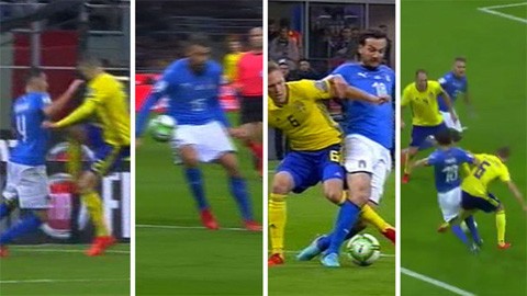Italia và Thụy Điển bị trọng tài tước 4 quả phạt đền Italia và Thụy Điển bị trọng tài tước 4 quả phạt đền