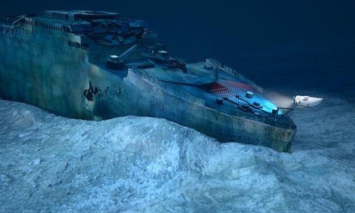 Công nghệ nào được áp dụng để tìm thấy xác tàu Titanic nổi tiếng Xác tàu Titanic được tìm thấy nhờ công nghệ sóng âm. Ảnh: News.com.au.