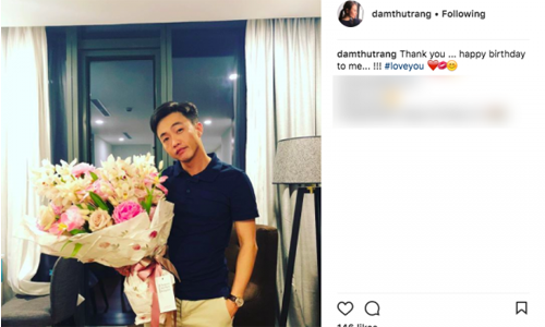 Đàm Thu Trang khoe ảnh Cường đô la cùng lời yêu ngọt ngào Đàm Thu Trang lần đầu đăng ảnh cận mặt Cường Đô la, gửi lời yêu tới anh nhân dịp
sinh nhật của mình.