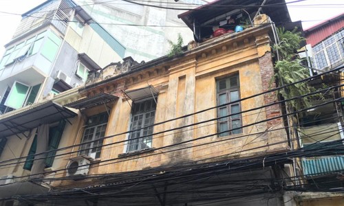 Ngỡ ngàng cảnh sinh hoạt trong biệt thự cổ triệu đô ở Hà Nội Hình ảnh căn biệt thự ở phố Hội Vũ. Ảnh: Thanh Hải