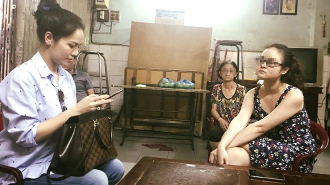 Nhật Kim Anh nhờ công an vào cuộc vì bị vu khống, phỉ báng trên facebook Nhật Kim Anh đến làm việc trực tiếp với người đưa ra những thông tin bịa đặt về mình. Ảnh: NKA.