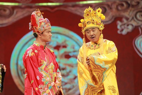 'Đừng cố khoác lên vai Táo quân những nhiệm vụ nặng nề để rồi thất vọng' Cảnh trong "Táo quân - Gặp nhau cuối năm 2018" Ảnh: Hoàng Dương