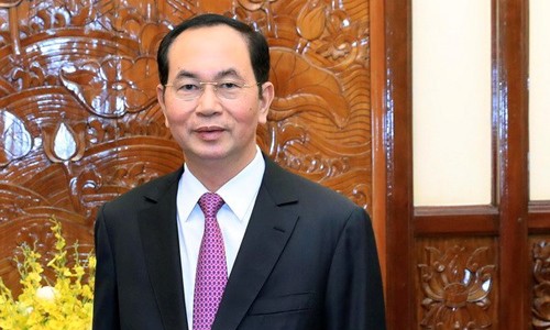Quan hệ Đối tác Chiến lược toàn diện Việt-Ấn ngày càng phát triển mạnh Chủ tịch nước Trần Đại Quang. (Ảnh: Nhan Sáng/TTXVN)