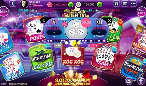 Game đánh bài đổi tiền thật tràn lan tại Việt Nam Giao diện một game bài đổi thưởng.