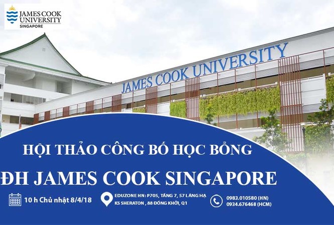Hội thảo 'Công bố và giải đáp Học bổng ĐH James Cook Singapore' Hội thảo 'Công bố và giải đáp Học bổng ĐH James Cook Singapore'