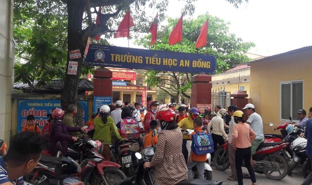 Cô giáo sốc sau khi phạt học sinh ‘súc miệng’ bằng nước giặt Trường tiểu học An Đồng nơi xảy ra vụ việc gây bức xúc dư luận.