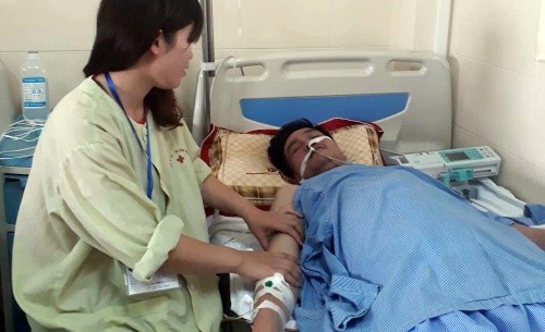 8 người trong một nhà cùng bị ung thư đại tràng Ông Vinh bị ung thư đại tràng. Ảnh: H.T.