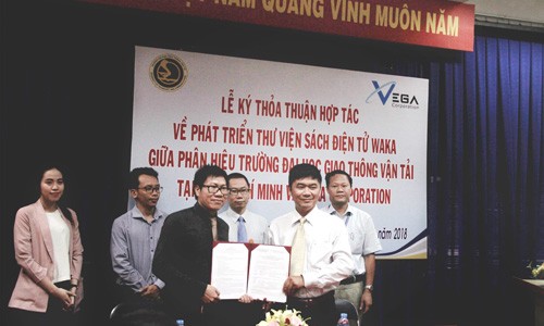 Hàng triệu sinh viên VN được hưởng lợi từ Dự án thư viện sách điện tử Đại diện Waka và UTC2 ký thỏa thuận hợp tác
