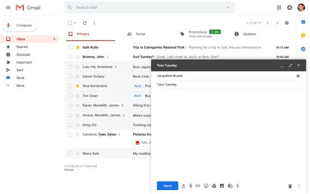 Gmail ra tính năng soạn thư thần tốc Smart Compose sẽ liên tục theo dõi nội dung email để đưa ra những gợi ý hoàn thành câu. Ảnh: Business Insider.