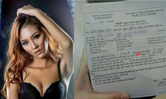 Kết quả giám định pháp y của người mẫu tố bị hiếp dâm Người mẫu nude Kim Phượng quê gốc Tiền Giang, năm nay 24 tuổi