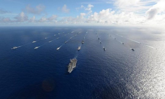 Mỹ mời Việt Nam tham gia tập trận hải quân lớn nhất thế giới RIMPAC Tàu chiến các nước tham gia cuộc tập trận RIMPAC 2016. (Nguồn: Hải quân Mỹ)