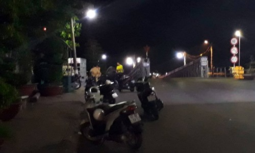 Chưa tìm thấy đại úy cảnh sát mất tích sau vụ cano tông sà lan Khu vực phà An Hòa, nơi xảy ra vụ tai nạn đường thủy nghiêm trọng