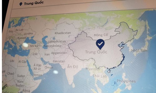 Yêu cầu Facebook xử lý việc đưa sai lệch bản đồ Hoàng Sa, Trường Sa Bản đồ Facebook thể hiện quần đảo Hoàng Sa - Trường Sa thuộc Trung Quốc, vi phạm nghiêm trọng chủ quyền Việt Nam.