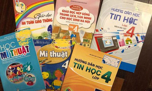 Tận thu SGK: Chủ trương giảm tải của Bộ GD&ĐT bị 'quăng vào sọt'? Hàng loạt cuốn sách học sinh phải mua thêm trong chương trình lớp 4