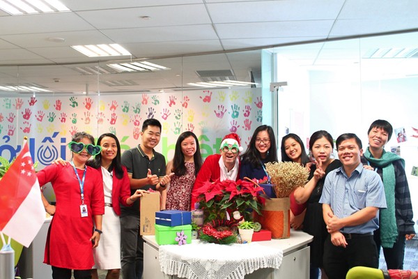 Những nơi làm việc tại Việt Nam được vinh danh tốt nhất Châu Á 2018 Hình ảnh không khí Giáng Sinh tại văn phòng của Fonterra Brands Việt Nam
