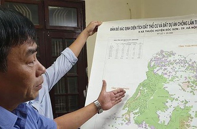 300 hộ dân ở Hà Nội 'bỗng dưng' nằm trong đất rừng phòng hộ Khu kinh tế mới Đồng Đò (nay là thôn Minh Tân, xã Minh Trí, huyện Sóc Sơn).