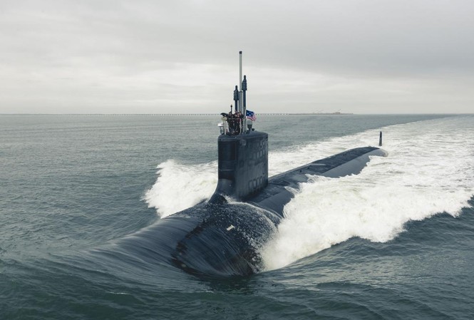 Giữa căng thẳng Syria: Mỹ hạ thủy tàu ngầm tấn công USS Indiana Giữa căng thẳng Syria: Mỹ hạ thủy tàu ngầm tấn công USS Indiana
