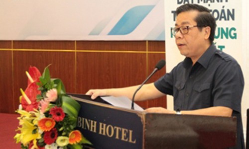 'Đẩy mạnh thanh toán không dùng tiền mặt khu vực nông thôn' Phó Thống đốc NHNN Nguyễn Kim Anh phát biểu tại Hội nghị