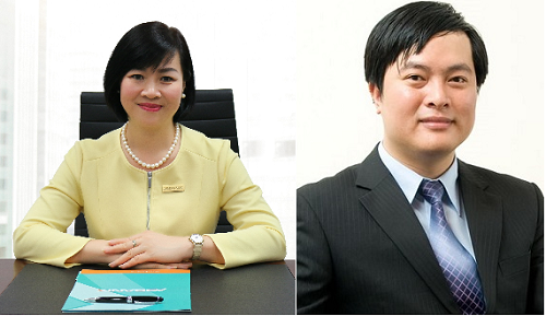 CEO ABBank từ nhiệm sau gần ba tháng ngồi 'ghế nóng' Bà Dương Thị Mai Hoa và ông Phạm Duy Hiếu.