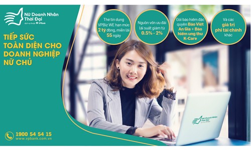 Doanh nghiệp nữ chủ đã tìm thấy sân chơi mới VPBank đang xây dựng các sản phẩm giúp tiếp sức toàn diện cho doanh nghiệp do phụ nữ làm chủ
