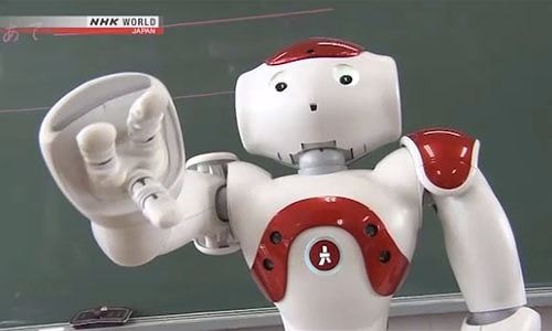 Nhật Bản dùng robot dạy tiếng Anh trong trường học Nhật Bản đưa robot trí tuệ nhân tạo vào việc giảng dạy tiếng Anh