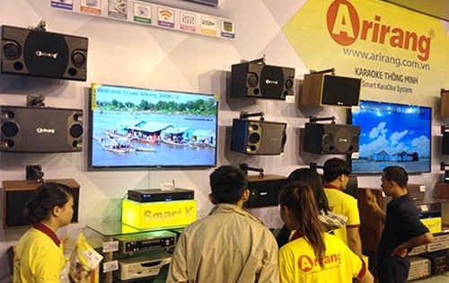 Sếp thương hiệu karaoke Arirang đua nhau bán sạch cổ phiếu Một trong những sản phẩm kinh doanh chính của Công ty Dịch vụ Phú Nhuận là thiết bị karaoke Arirang.