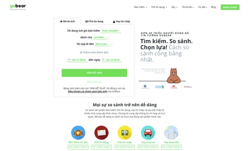 GoBear Việt Nam đạt 10 triệu lượt truy cập sau hai năm hoạt động GoBear Việt Nam đạt 10 triệu lượt truy cập sau hai năm hoạt động