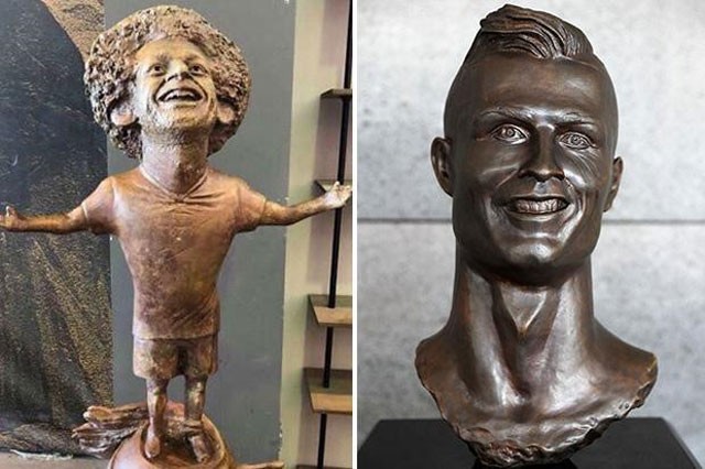 Tượng Salah được công bố, xấu chẳng kém ‘kiệt tác thảm họa’ của CR7 Tượng của Salah xấu chẳng kém gì so với tác phẩm thảm họa của Ronaldo.