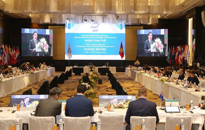 APPF thúc đẩy liên kết kinh tế sâu rộng và toàn diện Các nghị sỹ thảo luận về vấn đề kinh tế, thương mại.