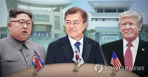 Tổng thống Hàn Quốc sang Mỹ hội đàm về thượng đỉnh Mỹ - Triều Ông Moon sang Mỹ gặp ông Trump với vai trò cầu nối cho sự thành công của hội nghị thượng đỉnh Mỹ- Triều sắp tới. Ảnh: Yonhap