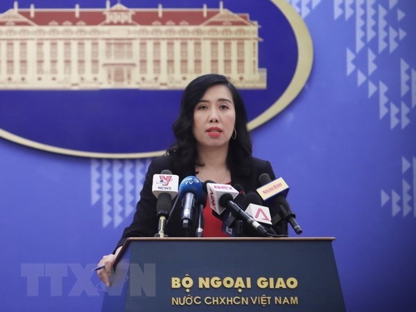 Việt Nam hoan nghênh kết quả Hội đàm thượng đỉnh Triều Tiên- Hoa Kỳ Người phát ngôn Bộ Ngoại giao Việt Nam Lê Thị Thu Hằng. Ảnh: TTXVN