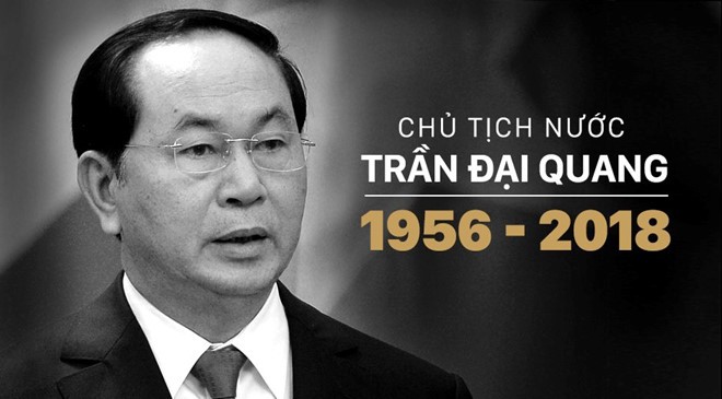 Lãnh đạo các nước chia buồn Chủ tịch nước Trần Đại Quang từ trần Lãnh đạo các nước đã có Thư và Điện chia buồn gửi tới Lãnh đạo Đảng, Nhà nước, Chính phủ, nhân dân Việt Nam và gia quyến Chủ tịch nước Trần Đại Quang.