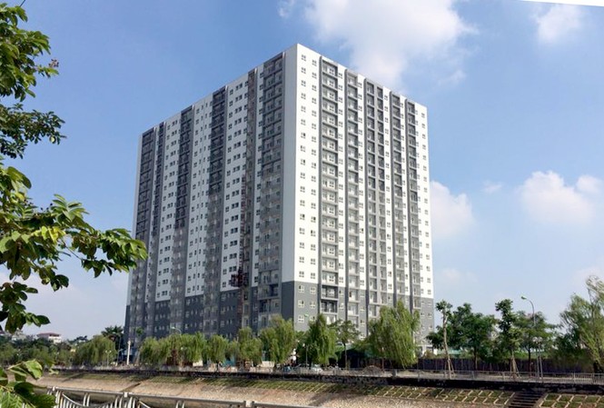 Hàng loạt trường hợp được miễn, giảm thuế tài sản Nhà ở xã hội là một trong các loại nhà sẽ được miễn thuế. Trong ảnh: Nhà ở xã hội Đại Kim, Q.Hoàng Mai, Hà Nội.
