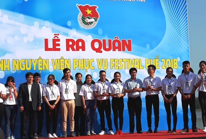 ĐVTN tình nguyện xuất quân phục vụ Festival Huế 2018 ĐVTN tình nguyện xuất quân phục vụ Festival Huế 2018