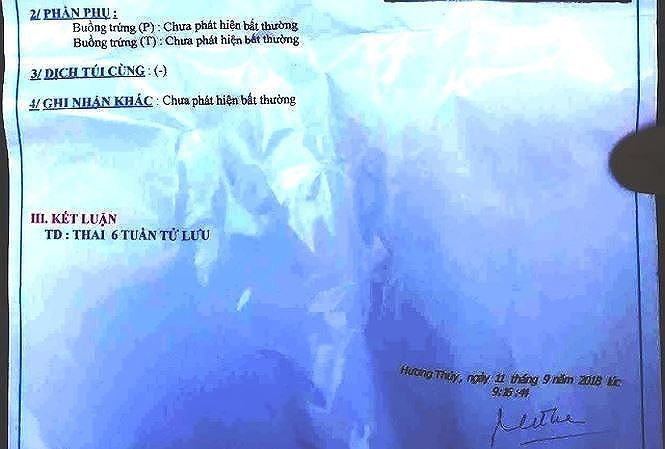 Tin mới vụ BS chẩn đoán thai chết lưu: Đình chỉ siêu âm, đào tạo lại Phiếu ghi nội dung chẩn đoán "nhầm" suýt ảnh hưởng tính mạng thai nhi