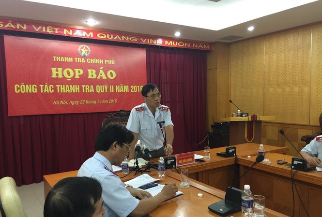 Hậu thanh tra Formosa: Hà Tĩnh chưa nghiêm túc kiểm điểm trách nhiệm Phó tổng Thanh tra Chính phủ Ngô Văn Khánh: Theo quy định pháp luật thời điểm đó, TTCP đã khẳng định Hà Tĩnh cho Formosa thuê đất 70 năm là chưa đúng pháp luật. Ảnh: L.D