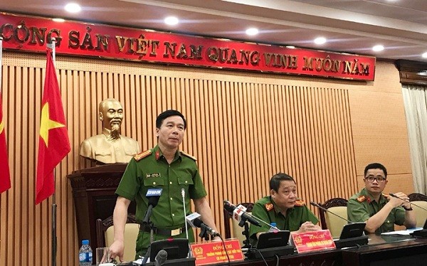 Khởi tố cán bộ y tế làm giả bệnh án tâm thần cho tội phạm Cơ quan CSĐT Công an TP Hà Nội trong buổi họp báo sáng 9/8.