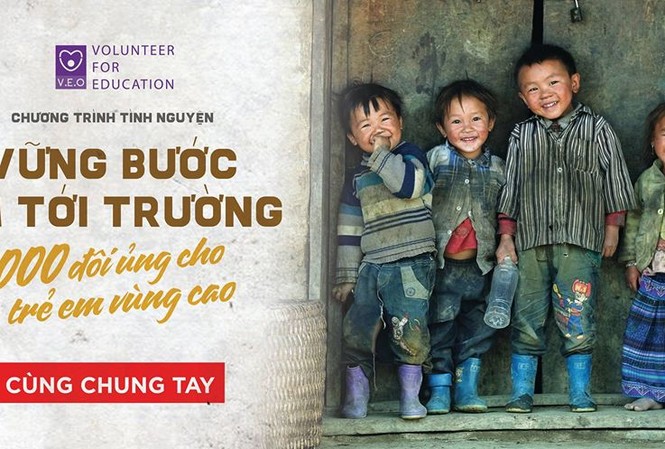 1.000 đôi ủng cho trẻ em vùng cao Tổ chức tình nguyện vì giáo dục kêu gọi cộng đồng cùng chung tay giúp trẻ em miền núi có những đôi ủng đến trường trong ngày đông giá lạnh.