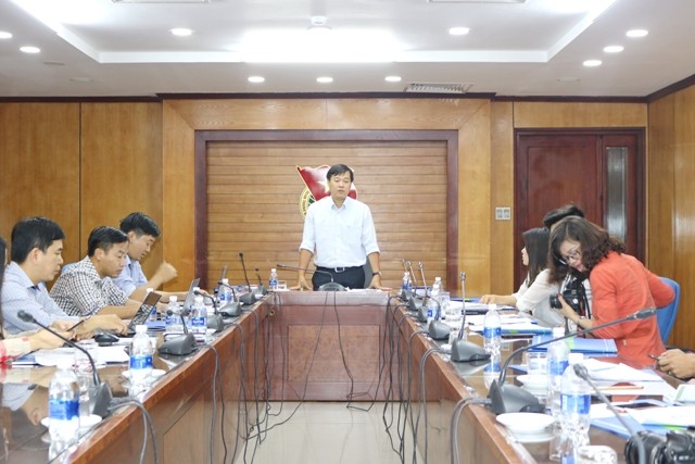 Xây dựng thế hệ sinh viên bản lĩnh, sáng tạo Anh Lê Quốc Phong, Bí thư thứ nhất T.Ư Đoàn, Chủ tịch Hội Sinh viên Việt Nam phát biểu tại Hội nghị.