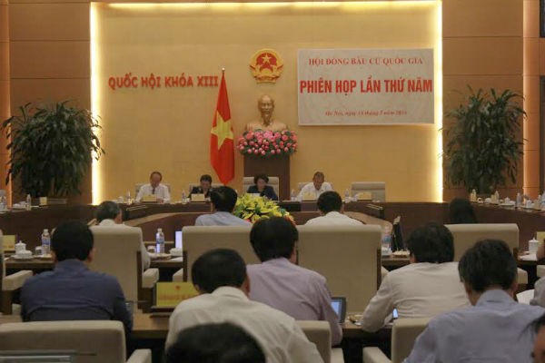Kiên quyết không để các thế lực phản động phá hoại bầu cử Hội đồng Bầu cử Quốc gia Họp phiên thứ 5. Ảnh LD