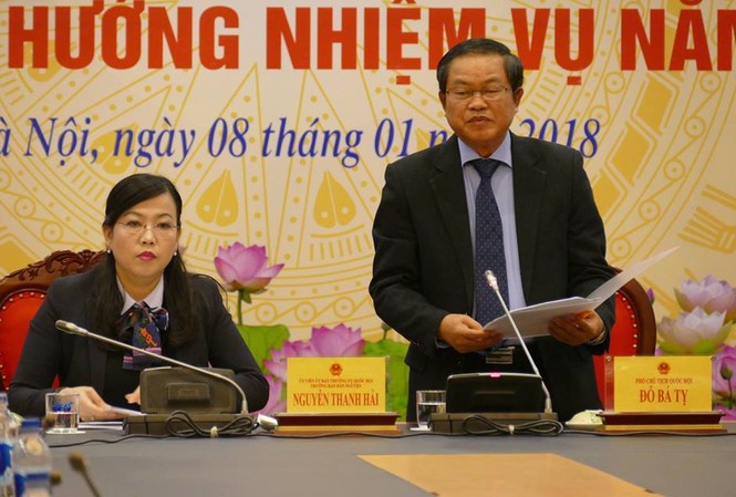 Không để tồn đọng những kiến nghị nóng, bức xúc của cử tri Phó Chủ tịch Quốc hội Đỗ Bá Tỵ phát biểu tại hội nghị