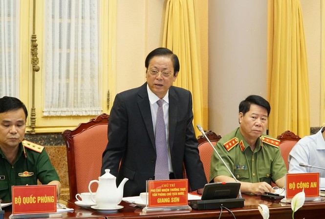 Nghiêm cấm thông tin sai sự thật gây hoang mang trong nhân dân Sáng 28/6, Văn phòng Chủ tịch nước tổ chức họp báo công bố Lệnh của Chủ tịch nước công bố 7 luật đã được Quốc hội thông qua