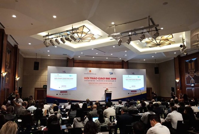 Tự chủ đại học, 'vừa làm vừa... run' Hội thảo giáo dục 2018 với chủ đề “Giáo dục đại học – Chuẩn hóa và hội nhập quốc tế”.