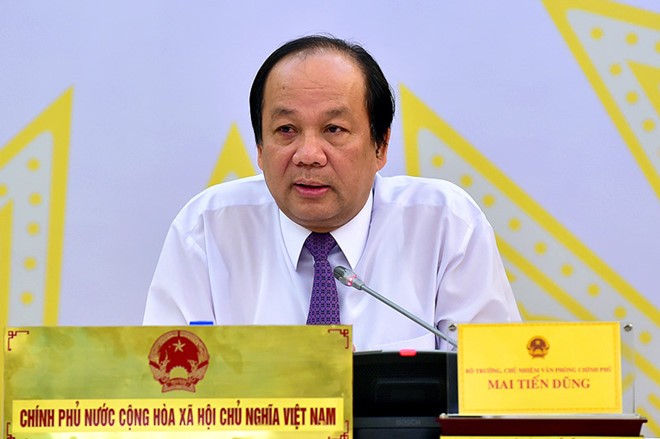 Thủ tướng chỉ đạo công bố kết quả kiểm tra cao tốc 34 nghìn tỷ Bộ trưởng Mai Tiến Dũng. Ảnh: VGP.