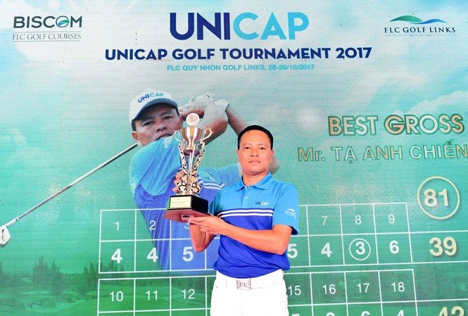 Golfer Tạ Anh Chiến vô địch Unicap Golf Tournament Golfer Tạ Anh Chiến trở thành nhà vô địch Unicap Golf Tournament mùa đầu tiên.
