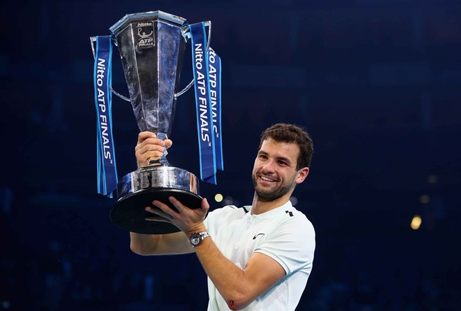 Tay vợt Grigor Dimitrov lần đầu vô địch ATP Finals Grigor Dimitrov lần đầu vô địch ATP Finals