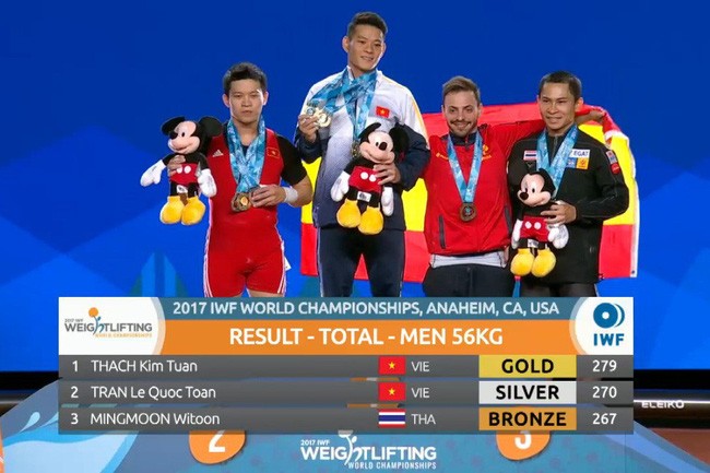 Lực sĩ Thạch Kim Tuấn giành hat-trick HCV lịch sử ở giải thế giới Lực sĩ Thạch Kim Tuấn giành hat-trick HCV lịch sử ở giải thế giới